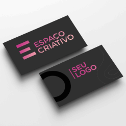 Cartão de Visita em Couché Fosco com Laminação Fosca e Verniz Localizado - 1.000 UNIDADES
